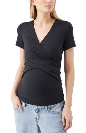 Ripe Luxe Knit Embrace Nursing Tee in Black at Nordstrom, Size X-Large Au