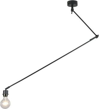 QAZQA Modern Pendant Light Black Without Lampshade - Blitz