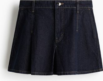H&M Faltenjupe aus Denim - Blue