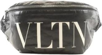 Valentino Pre-owned Garavani Calf Waist Bag - Heren - Vintage Heuptassen - Zwart - ONE Size - Leer - Vintage