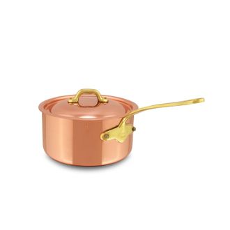 Bloomingdale's MHeritage 150 B Copper & Stainless Steel Saucepan With Lid, 1.2-Quart