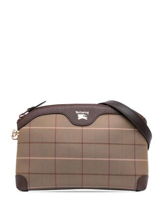 Burberry 20th Century Vintage Check Canvas satchel - women - Calf Leather/Canvas - One Size - Brown