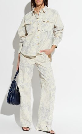 Forte_Forte Forte_forte Patterned Shirt, Womens, Cream