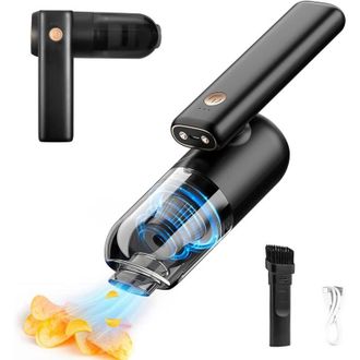OEM Aspiradora Inal&aacute;mbrica Para Coche, 6000 Pa, Aspiradora De Mano, Mini Aspiradora Para Coche Con Luz Led Y Funci&oacute;n De Carga Usb Para Limpiar El Hogar Y 