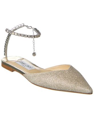 Jimmy Choo London Saeda Glitter Flat