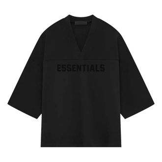 Fear of God Heavy Jersey Football T-shirt Jet Black 125SP244104F