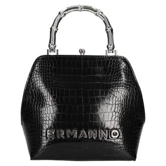 Ermanno Scervino Tassen, Dames, Zwart, ONE Size, Leer, Faux leather bag