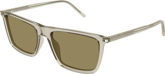Saint Laurent SL 668 005 Mens Sunglasses Brown Size 56 - Free RX Lenses - Free RX Lenses