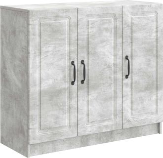 vidaXL Aparador Gris Hormig&oacute;n 89 X 34,5 X 77 Cm Madera De Ingenier&iacute;a Vidaxl