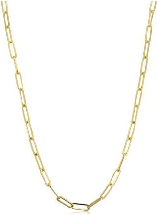 Pompeii3 14k Yellow Gold 3 millimeter Paperclip Chain Necklace