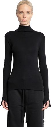 Thom Krom Long Sleeve Stretch Jersey Turtleneck Top