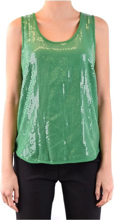 P.A.R.O.S.H. Sleeveless Top - Dames - Tops zonder mouwen - Groen - S - Tops