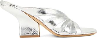 Dries Van Noten Refined Clog - Dames - Muiltjes - Grijs - 37 EU - Leer - Schoenen