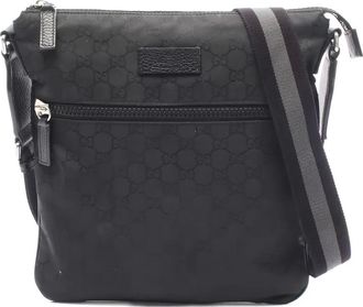 Gucci GG-motif shoulder bag - Black