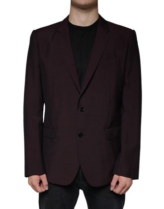 Dolce & Gabbana Bordeaux Slim Fit Blazer