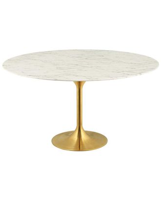 ModWay Lippa 60In Round Artificial Marble Dining Table