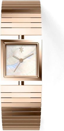 Vanna Linea Gemstone Watch in White Pearl-Rose Gold at Nordstrom