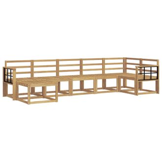 vidaXL Conjunto De Sof&aacute;s De Exterior 7 Pcs Blanco Vidaxl