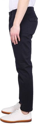 Department Five Button Closure Chino Pants - Blue