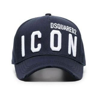 Dsquared2 Be Icon Baseballpet - Heren - Accessoires - Blauw - Maat: ONE Size Katoen