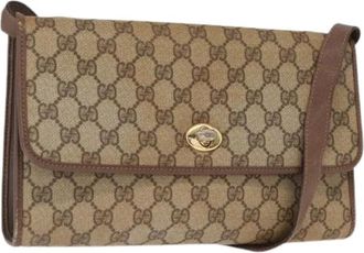 Gucci Pre-owned Cross Body Bags, female, Beige, Size: ONE SIZE Pre-owned Plastic Crossbody Bag