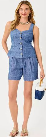 Lilly Pulitzer 7 Dewey High Rise Linen Short