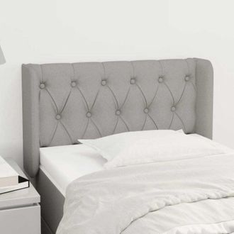 vidaXL Cabecero De Tela Gris Claro 83x16x78/88 Cm Vidaxl