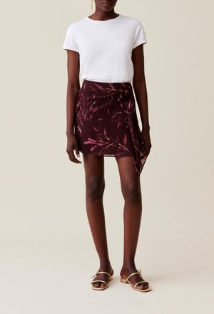 Claudie Pierlot Jupe fluide courte motif floral