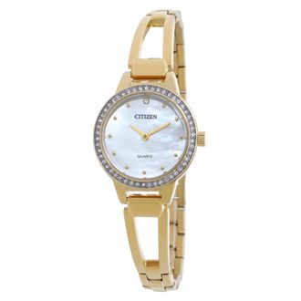 Citizen Quartz Crystal White Dial Ladies Watch EZ7012-85D