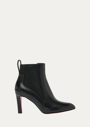 Christian Louboutin 85mm Fannylove Leather Chelsea Booties