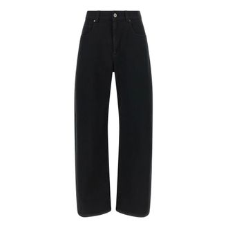 Brunello Cucinelli Logo-patch Jeans - Dames - Jeans - Zwart - Maat: S Katoen