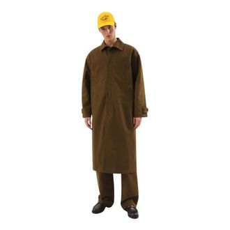 1989 STUDIO Groene Jas Monopetto Stijl - Heren - Trenchcoats - Groen - M - Jassen