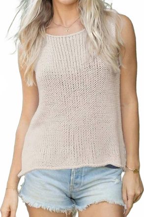 Wooden Ships Maui Shell Sweater In Blush Champagne