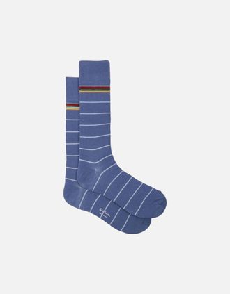Paul Smith Mens PS Paul Smith Haider Pinstripe Socks 45 Cobalt - Blue - Size: 16/14.5/8/15/8.5/15.5/9/13/13.5/14/6.5/7/7.5/11.5/5/12/5.5/12.5/6/3.5/3/10.5/4/11
