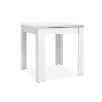 Calicosy Mesa de comedor con tapa cuadrada de 80x80 cm - blanco