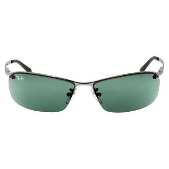 Ray-Ban Green Classic Rectangular Unisex Sunglasses RB3183 004/71 63