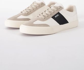 HUGO BOSS Mens BOSS Orange Aiden_Tenn_sdnypu Mens Trainers 50563847 - Light Beige 271 - Tan - Size: 10