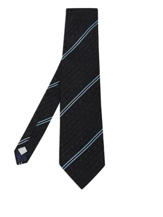 Moschino 2023 silk pattern tie - men - Silk - One Size - Black