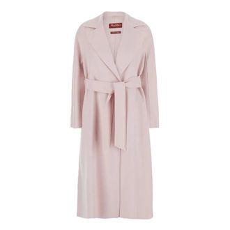 Max Mara Belted Coats, female, Pink, Size: 2XS Mstcles Coat
