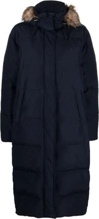 Polo Ralph Lauren Gewatteerde donsjas - Dames - Parka Jassen - Blauw - S - Katoen - Jassen