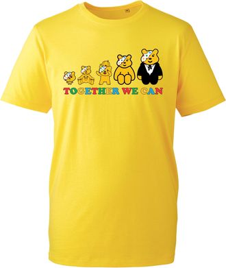 Generic Evolution Pudsey Awareness Bear Face Piece Heart Graphic T-Shirt | Support & Charity Gift Top Children Support Fundraiser in Need Spotty Day 2025 Top 