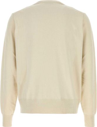 Vivienne Westwood Mens Alex Sweater Beige Cotton Cashmere