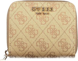 Guess Laurel II SLG Small Zip-Around Wallet - Dames - Portefeuilles - Beige - ONE Size - Accessoires