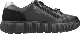 Geox Casual Sneakers in Grijze Kleur - Dames - Sneakers - Zwart - 38 EU - Schoenen