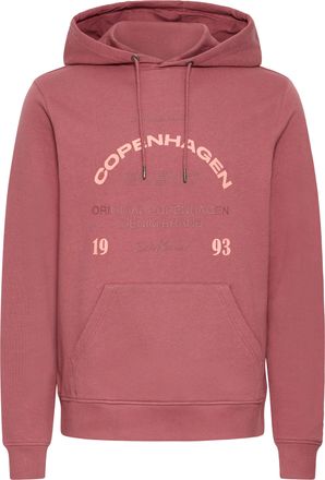 Blend Kapuzensweatshirt BLEND BHKAREL BB LOGO HOODED SWEAT, Herren, Gr. 4XL, wild ginger, Sweatware, Obermaterial: 100% Baumwolle, bedruckt, regular fit nor