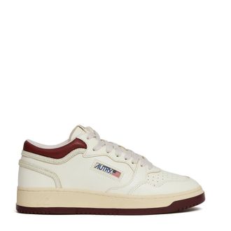 Autry Med-Way Mid Syrah Leather Sneakers, Marsh