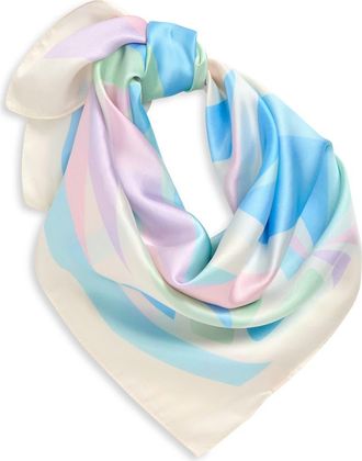 Frasier Sterling Tide Pool Square Scarf in Blue at Nordstrom