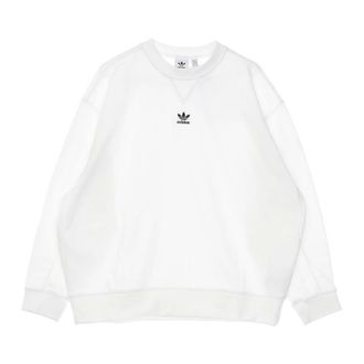 adidas Sweatshirts, female, White, Size: 3XL Lightweight Crewneck Sweatshirt