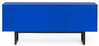 MR.WOOD Sideboard Camden Herringbone Blue 175 x 75 cm