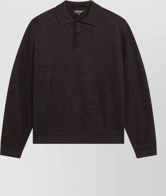 Loro Piana polo shirt cuffs ribbed hem detail